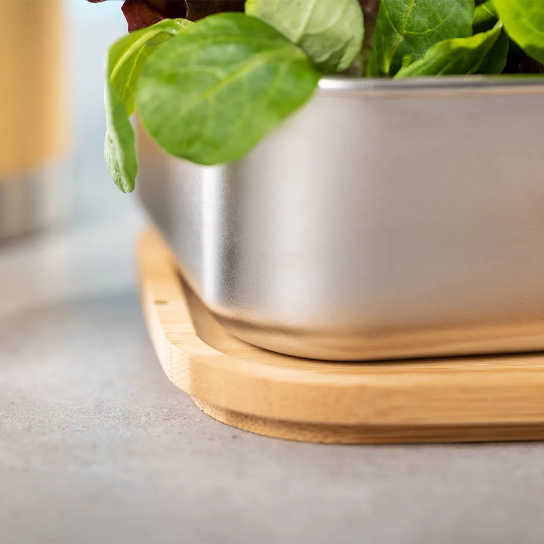 Lunchbox aus Bambus und Edelstahl – Bild 3