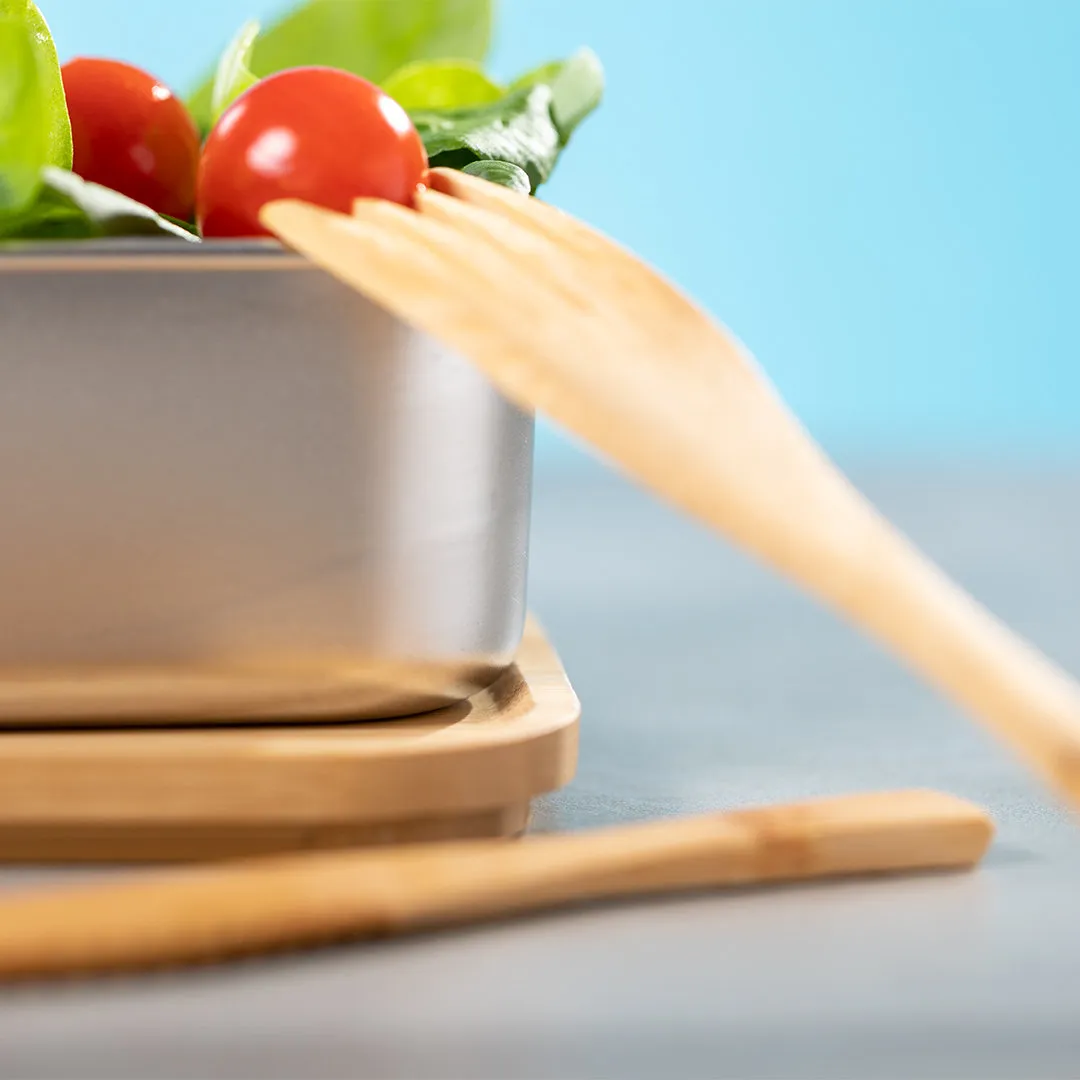 Lunchbox aus Bambus und Edelstahl – Bild 2