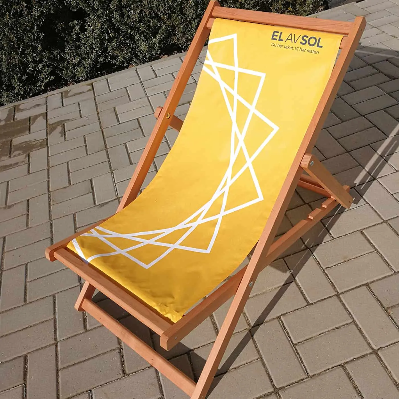 Deckchair Liegestuhl mit Werbedruck – Bild 4