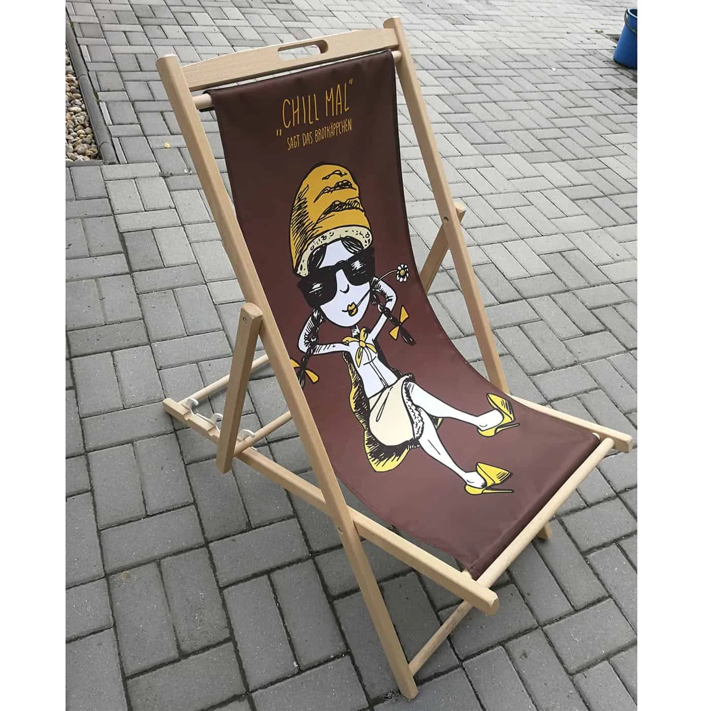 Deckchair Liegestuhl mit Werbedruck – Bild 2