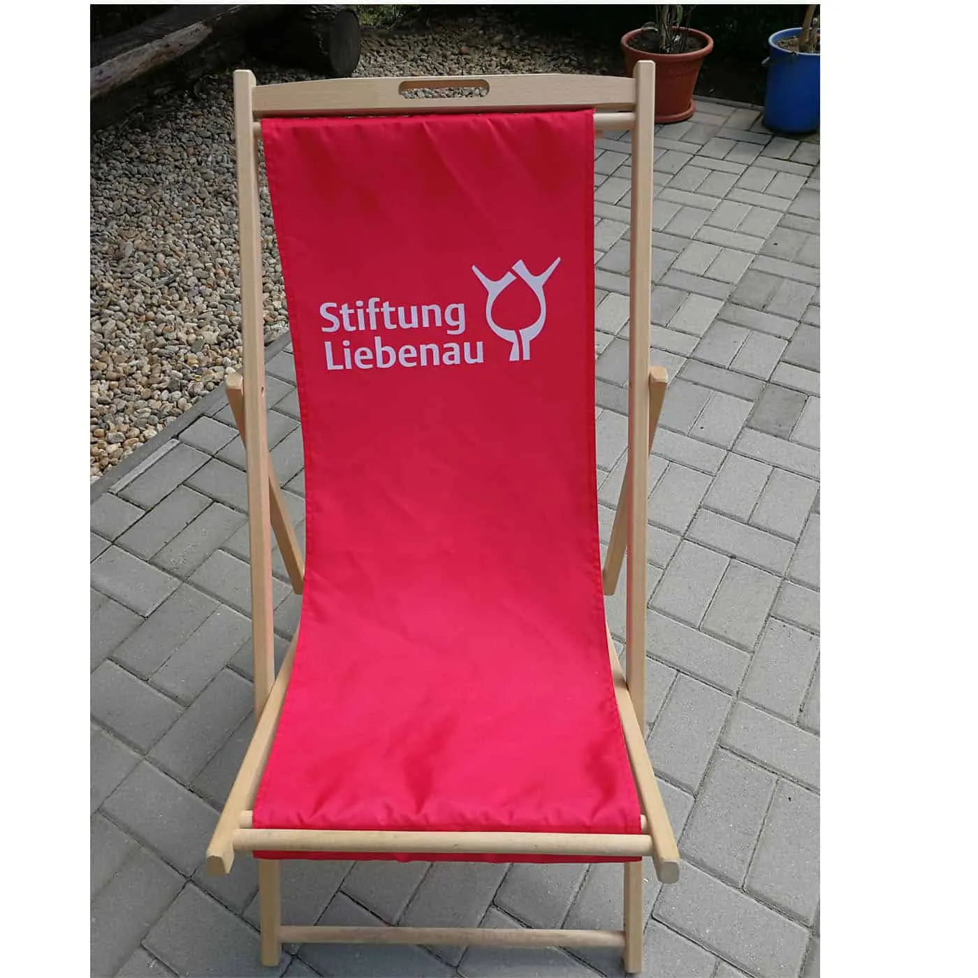 Deckchair Liegestuhl mit Werbedruck – Bild 3