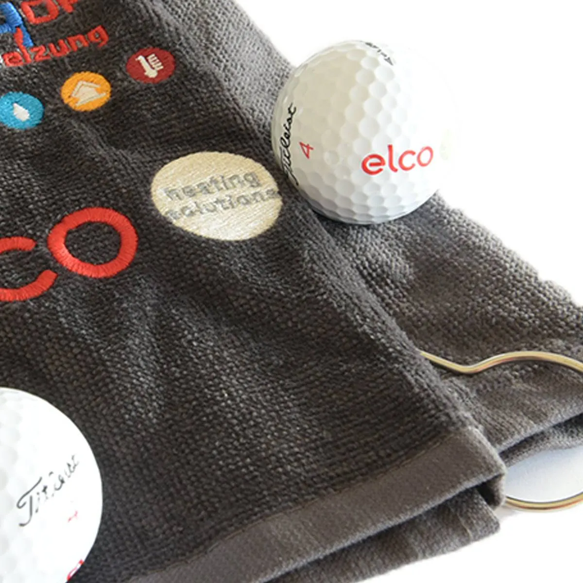 Golftuch im Set mit Ball