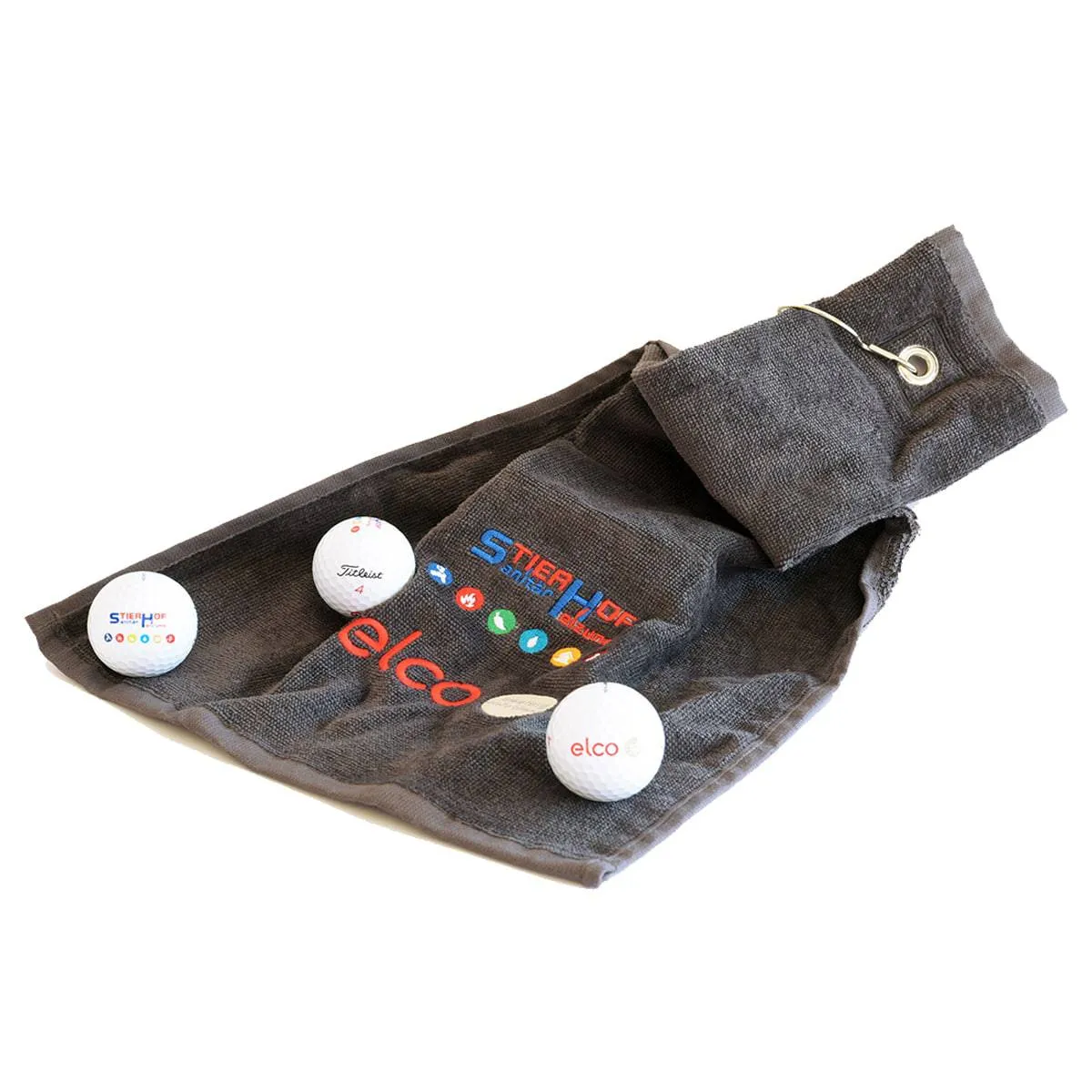 Golftuch im Set mit Ball – Bild 2