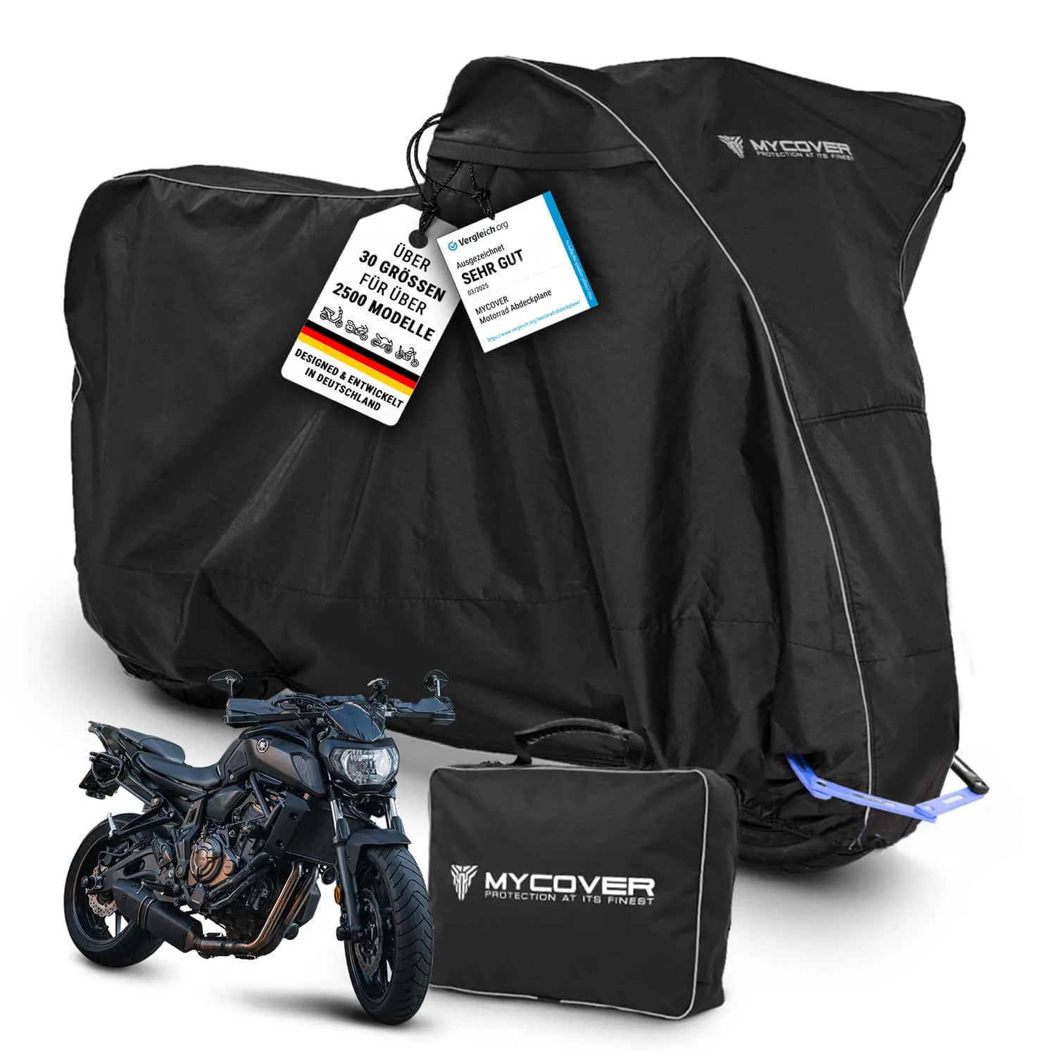 MYCOVER® Premium Outdoor Motorrad Abdeckplane