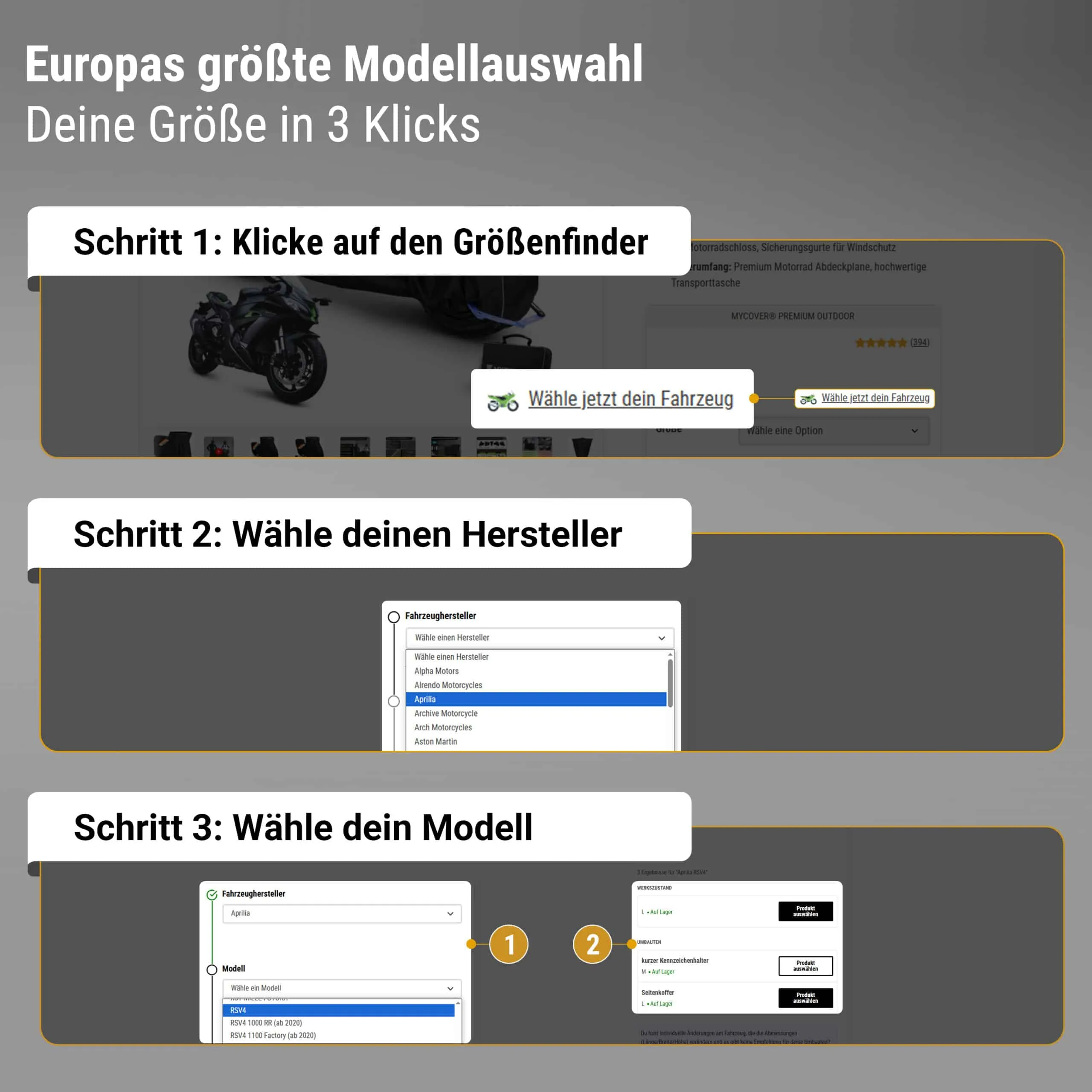 MYCOVER® Premium Outdoor Motorrad Abdeckplane – Bild 4