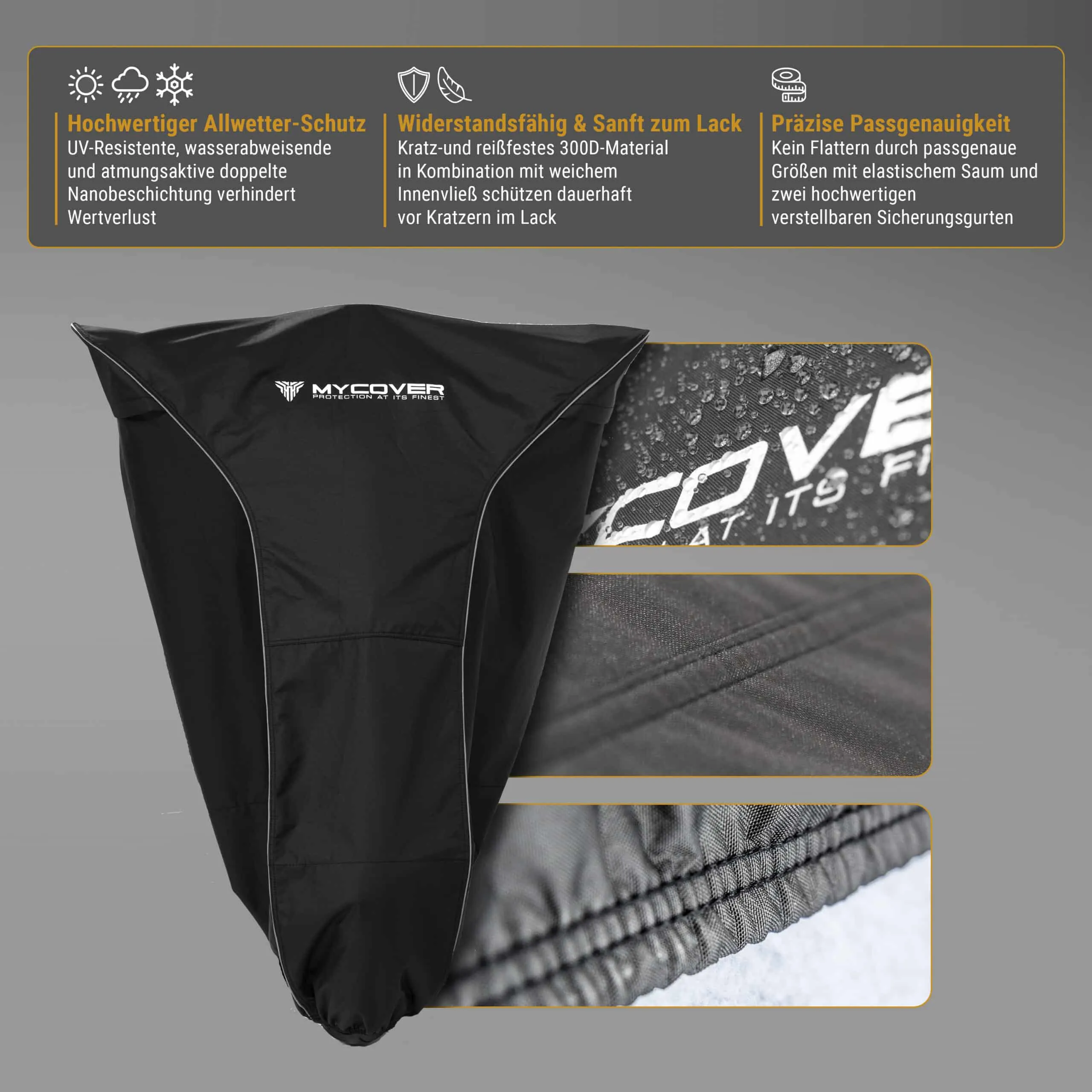 MYCOVER® Premium Outdoor Motorrad Abdeckplane – Bild 5